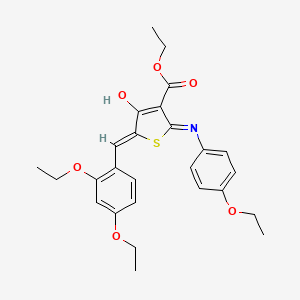 ethyl (5Z)-5-(2,4-diethoxybenzylidene)-2-[(4-ethoxyphenyl)amino]-4-oxo-4,5-dihydrothiophene-3-carboxylate