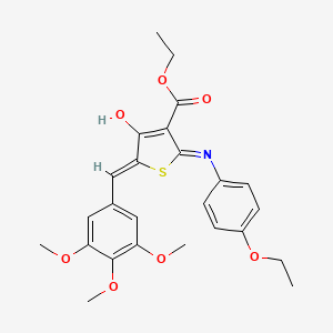 ethyl (5Z)-2-[(4-ethoxyphenyl)amino]-4-oxo-5-(3,4,5-trimethoxybenzylidene)-4,5-dihydrothiophene-3-carboxylate