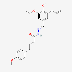 N'-(3-allyl-5-ethoxy-4-hydroxybenzylidene)-4-(4-methoxyphenyl)butanohydrazide