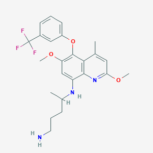 molecular formula C24H28F3N3O3 B011912 他非诺喹 CAS No. 106635-80-7