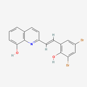 2-[2-(3,5-Dibromo-2-hydroxyphenyl)vinyl]-8-quinolinol
