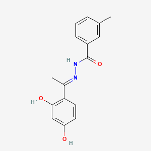 N'-[1-(2,4-dihydroxyphenyl)ethylidene]-3-methylbenzohydrazide
