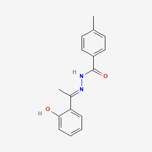 molecular formula C16H16N2O2 B1191242 N'-[1-(2-hydroxyphenyl)ethylidene]-4-methylbenzohydrazide 
