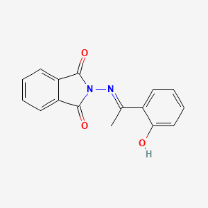 molecular formula C16H12N2O3 B1191243 2-{[(1E)-1-(2-hydroxyphenyl)ethylidene]amino}-1H-isoindole-1,3(2H)-dione 