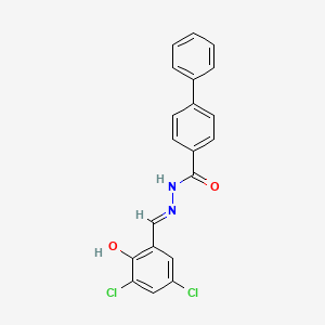 N'-(3,5-dichloro-2-hydroxybenzylidene)-4-biphenylcarbohydrazide