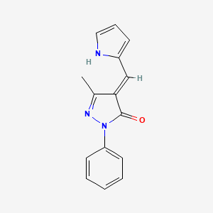 5-methyl-2-phenyl-4-(1H-pyrrol-2-ylmethylene)-2,4-dihydro-3H-pyrazol-3-one