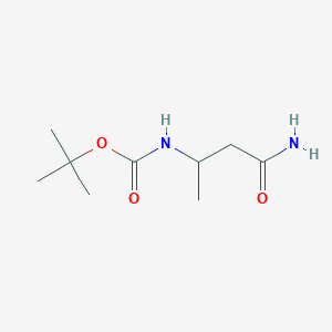 B119126 Carbamic acid, (3-amino-1-methyl-3-oxopropyl)-, 1,1-dimethylethyl ester (9CI) CAS No. 143979-27-5