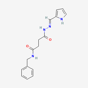 N-benzyl-4-oxo-4-[2-(1H-pyrrol-2-ylmethylene)hydrazino]butanamide