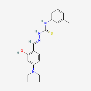 4-(diethylamino)-2-hydroxybenzaldehyde N-(3-methylphenyl)thiosemicarbazone