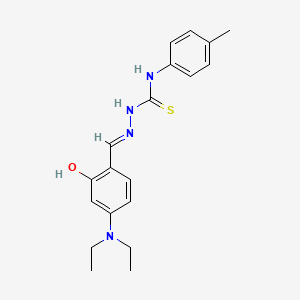molecular formula C19H24N4OS B1191281 4-(diethylamino)-2-hydroxybenzaldehyde N-(4-methylphenyl)thiosemicarbazone 