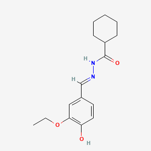N'-(3-ethoxy-4-hydroxybenzylidene)cyclohexanecarbohydrazide