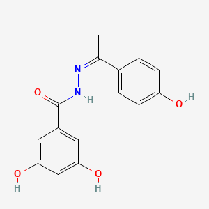 3,5-dihydroxy-N'-[1-(4-hydroxyphenyl)ethylidene]benzohydrazide