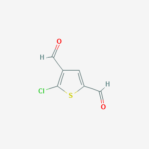 molecular formula C6H3ClO2S B11913161 5-Chlorothiophene-2,4-dicarbaldehyde 