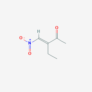 molecular formula C6H9NO3 B119133 (E)-3-Ethyl-4-nitro-3-butene-2-one CAS No. 149795-07-3