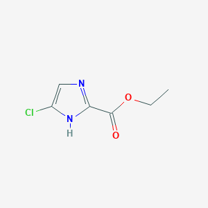 molecular formula C6H7ClN2O2 B11913568 Ethyl 4-chloro-1H-imidazole-2-carboxylate 