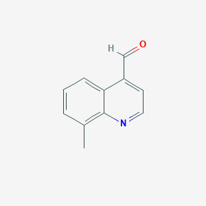 molecular formula C11H9NO B11913616 8-Methylquinoline-4-carbaldehyde 