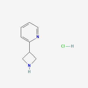 molecular formula C8H11ClN2 B11913733 2-(Azetidin-3-yl)pyridine hydrochloride 