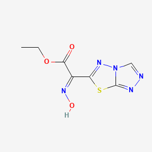 Ethyl (hydroxyimino)([1,2,4]triazolo[3,4-b][1,3,4]thiadiazol-6-yl)acetate