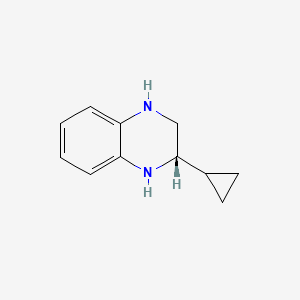 molecular formula C11H14N2 B11913848 (S)-2-Cyclopropyl-1,2,3,4-tetrahydroquinoxaline 