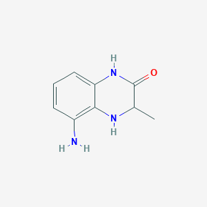 molecular formula C9H11N3O B11913855 5-Amino-3-methyl-3,4-dihydroquinoxalin-2(1H)-one CAS No. 41740-43-6