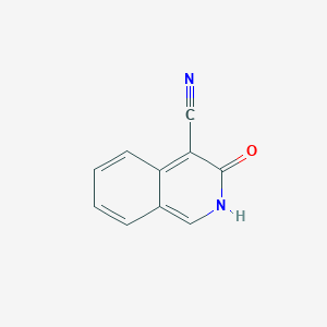 molecular formula C10H6N2O B11913882 3-Hydroxyisoquinoline-4-carbonitrile 