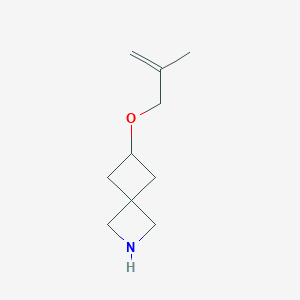 molecular formula C10H17NO B11913894 6-((2-Methylallyl)oxy)-2-azaspiro[3.3]heptane 