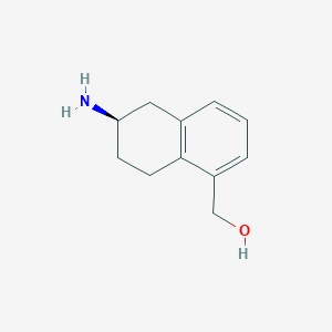 molecular formula C11H15NO B11913907 (R)-(6-Amino-5,6,7,8-tetrahydronaphthalen-1-yl)methanol 