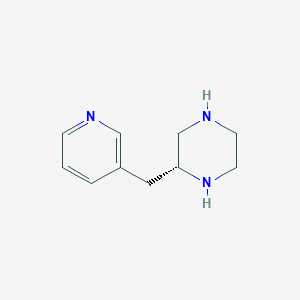 molecular formula C10H15N3 B11913926 (R)-2-(Pyridin-3-ylmethyl)piperazine CAS No. 1217437-22-3