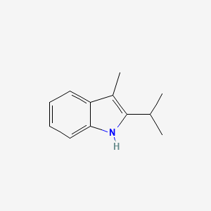 molecular formula C12H15N B11913961 2-isopropyl-3-methyl-1H-indole CAS No. 91639-44-0