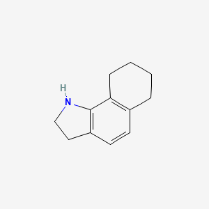 molecular formula C12H15N B11913997 2,3,6,7,8,9-Hexahydro-1H-benzo[g]indole CAS No. 172078-31-8