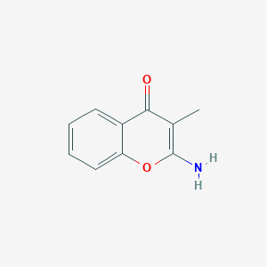 molecular formula C10H9NO2 B11914000 2-amino-3-methyl-4H-chromen-4-one CAS No. 89047-15-4