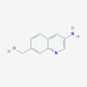 molecular formula C10H10N2O B11914009 (3-Aminoquinolin-7-yl)methanol 