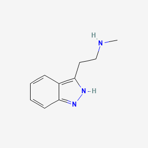 molecular formula C10H13N3 B11914023 2-(1H-Indazol-3-yl)-N-methylethanamine 