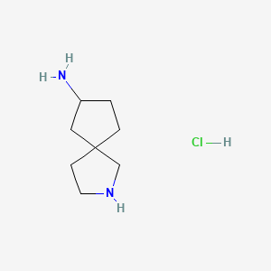 molecular formula C8H17ClN2 B11914027 2-Azaspiro[4.4]nonan-7-amine hydrochloride 