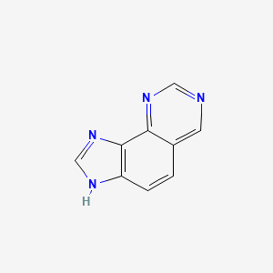 molecular formula C9H6N4 B11914028 1h-Imidazo[4,5-h]quinazoline CAS No. 37294-42-1