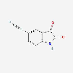 molecular formula C10H5NO2 B11914056 5-Ethynylindoline-2,3-dione CAS No. 1344898-23-2