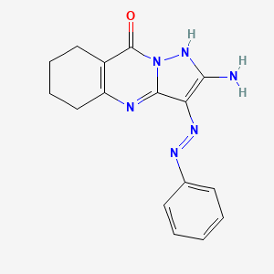 2-amino-3-(phenyldiazenyl)-5,6,7,8-tetrahydropyrazolo[5,1-b]quinazolin-9(4H)-one