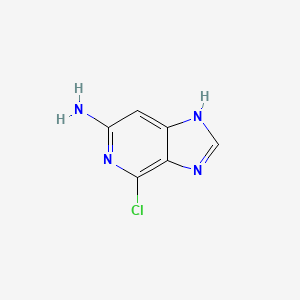 molecular formula C6H5ClN4 B11914206 4-Chloro-3H-imidazo[4,5-C]pyridin-6-amine 