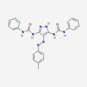 N-{3-[(anilinocarbonyl)amino]-4-[(4-methylphenyl)diazenyl]-1H-pyrazol-5-yl}-N'-phenylurea