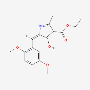 ethyl (5E)-5-(2,5-dimethoxybenzylidene)-2-methyl-4-oxo-4,5-dihydro-1H-pyrrole-3-carboxylate