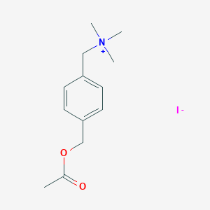 B119146 4-Acetoxymethyl-N,N,N-trimethylbenzenemethanaminium CAS No. 145832-34-4