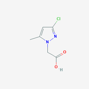 molecular formula C6H7ClN2O2 B11914820 2-(3-Chloro-5-methyl-1H-pyrazol-1-yl)acetic acid CAS No. 1015782-12-3