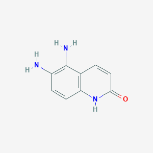 molecular formula C9H9N3O B11914899 5,6-Diaminoquinolin-2(1H)-one 