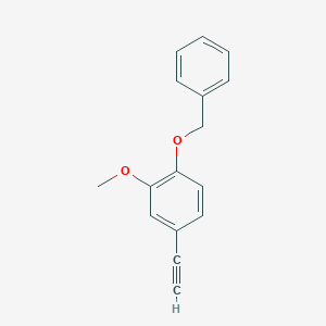 molecular formula C16H14O2 B119149 1-(苄氧基)-4-乙炔基-2-甲氧基苯 CAS No. 144735-54-6