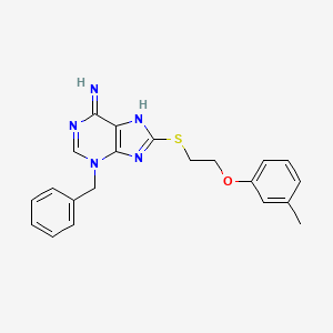3-benzyl-8-{[2-(3-methylphenoxy)ethyl]thio}-3H-purin-6-amine