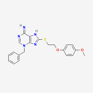 3-benzyl-8-{[2-(4-methoxyphenoxy)ethyl]sulfanyl}-3H-purin-6-ylamine