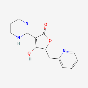 5-(2-pyridinylmethyl)-3-tetrahydro-2(1H)-pyrimidinylidene-2,4(3H,5H)-furandione
