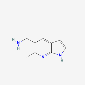 {4,6-dimethyl-1H-pyrrolo[2,3-b]pyridin-5-yl}methanamine