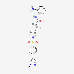 molecular formula C₃₀H₂₉N₅O₆S₂ B1191543 4SC-202 CAS No. 1186222-89-8