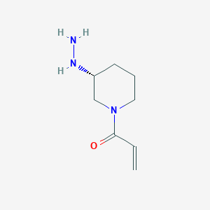 2-Propen-1-one,1-((3R)-3-hydrazinyl-1-piperidinyl)-